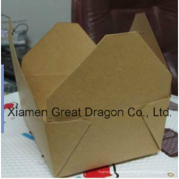 Kraft Paper Take out Food Box for Taking Away (GD-PB1008)